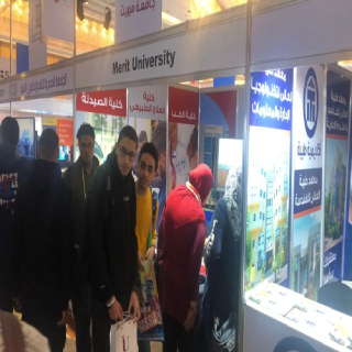 comment of Seddik Afifi on the large turnout for the pavilions of Thebes Academy and Merritt University at the Edugate exhibition